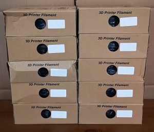 Another 10 boxes of filament