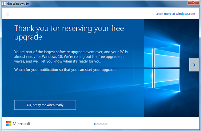 PC Care - Windows 10 Upgrade Rollout